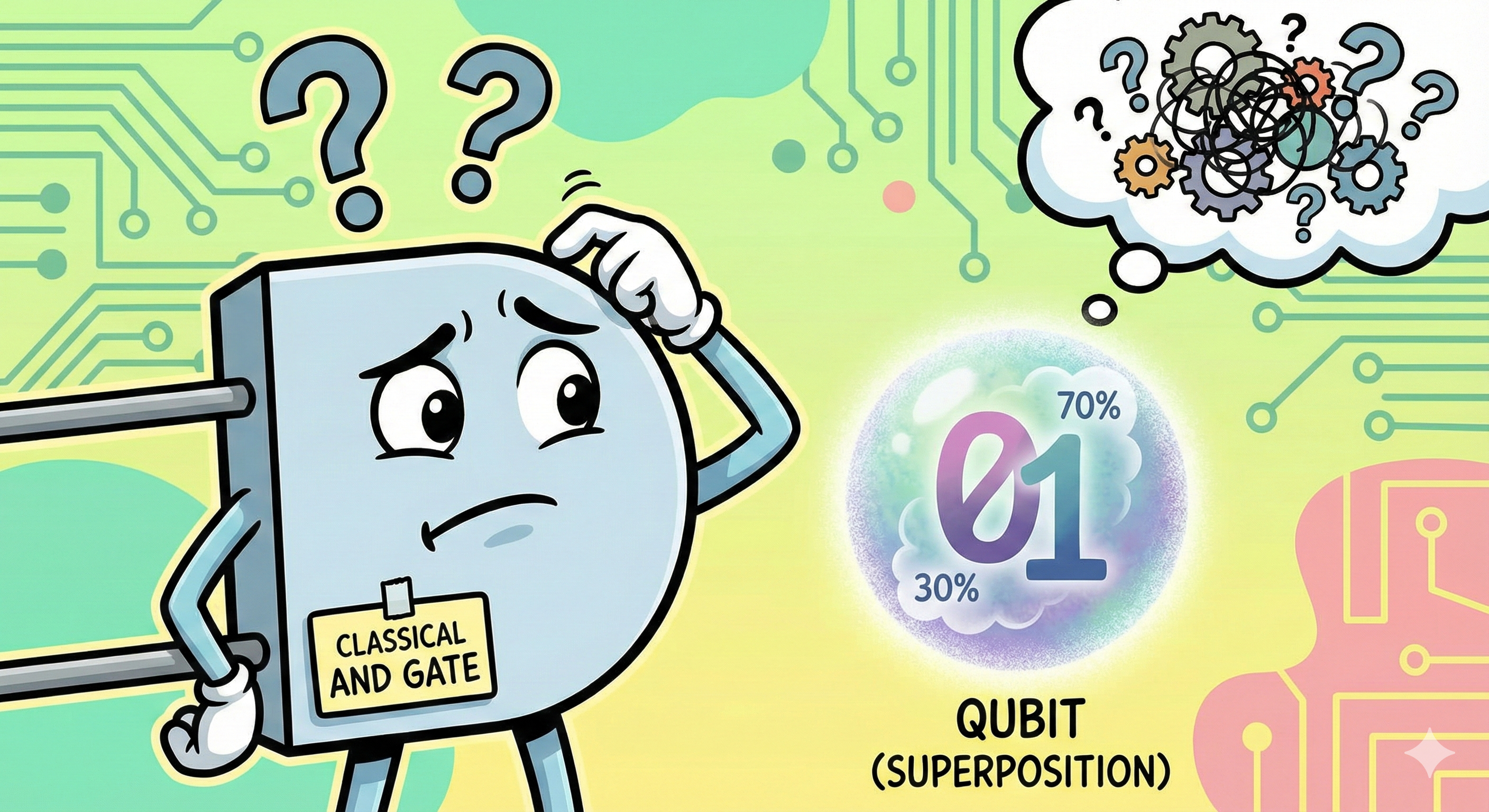 Confused AND Gate with Quantum Inputs